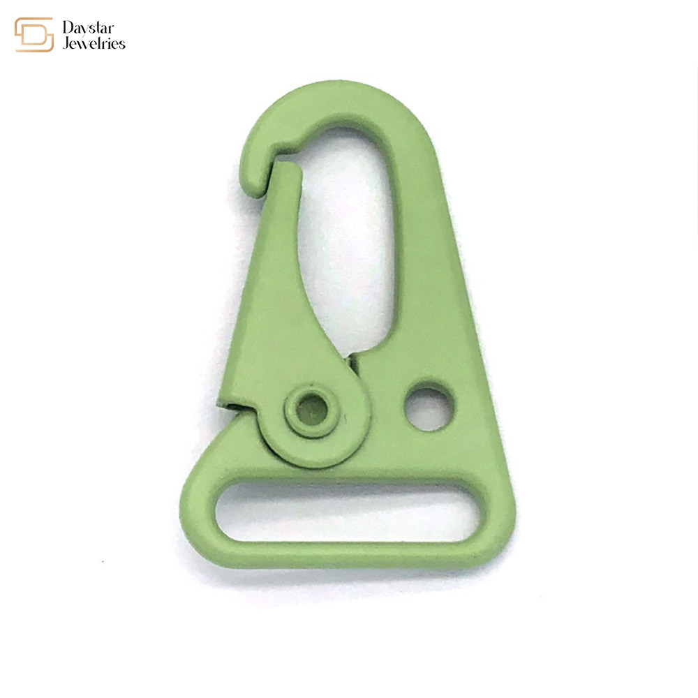 Metal Accessories Carabiner Webbing Buckle , Olecranon Hook Spring Gate Snap Buckles