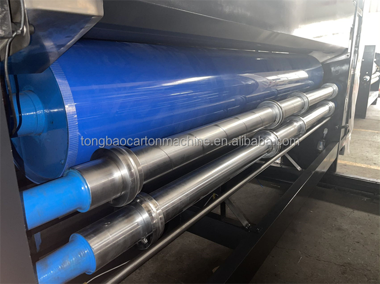 4 Color Flexo Die Cutting And Printing Machine For Cardboard Box Packaging