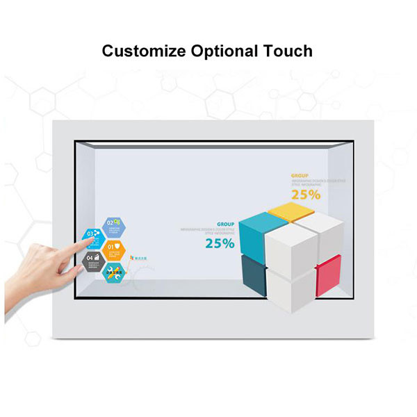 10.4" Transparent LCD Display 12.1" 15" 17" 19''-86" FHD 1080P 4K 16:9 4:3 For Show Case Advertising