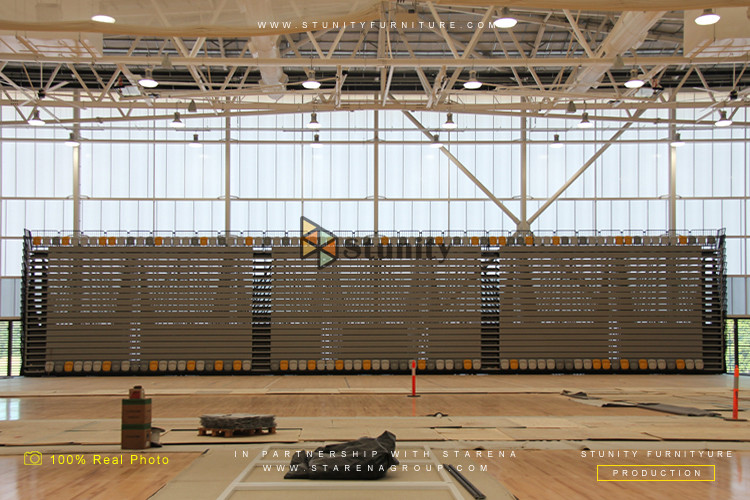 Fire Resistant Fixed Stadium Bleacher Telescopic Seating