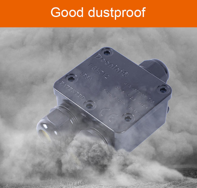 Waterproof Pool Light Accessories , 5-9mm / 12-15mm Three Way Junction Box