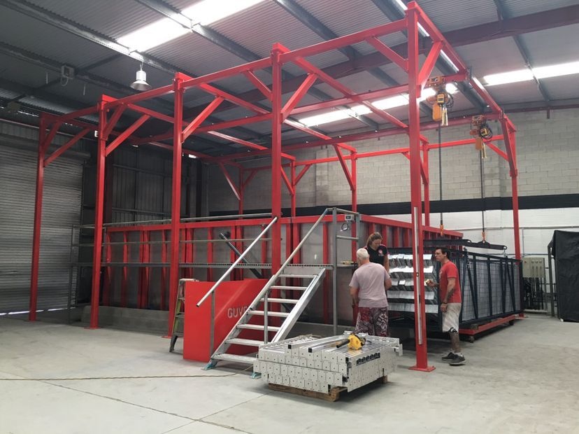 Customized Compact Manual Powder Coating Line Surface Treatment