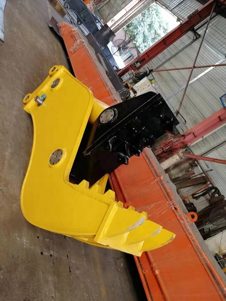360 Degree Rotation Hydraulic Concrete Pulverizer Rock Crusher Excavator Attachments