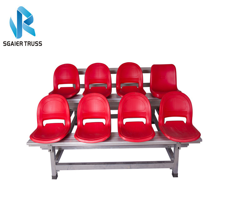 Solid Structure Steel / Aluminum Stadium Bleachers Strong Quick Installation