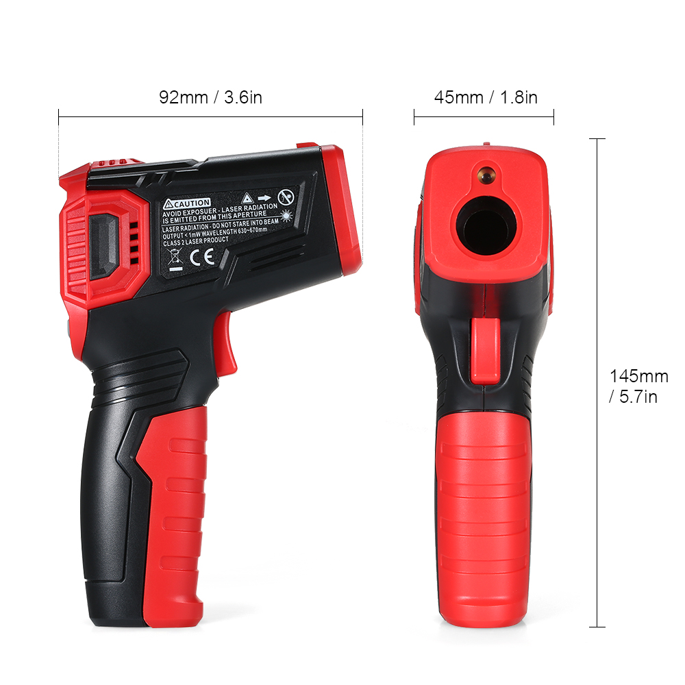 Cooking ABS Plastic Non Contact Infrared Thermometer Gun