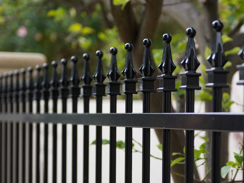 Residential Outdoor 6x8 Removable Decorative Wrought Iron Fence Panels