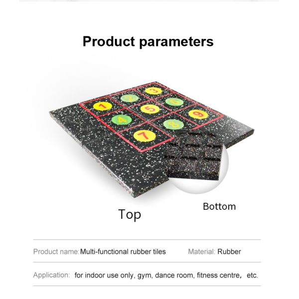 Multi-Functional Comfort Floor Tiles, Shock-Absorbing, Waterproof and Easy-Clean for Home Gym and Playroom