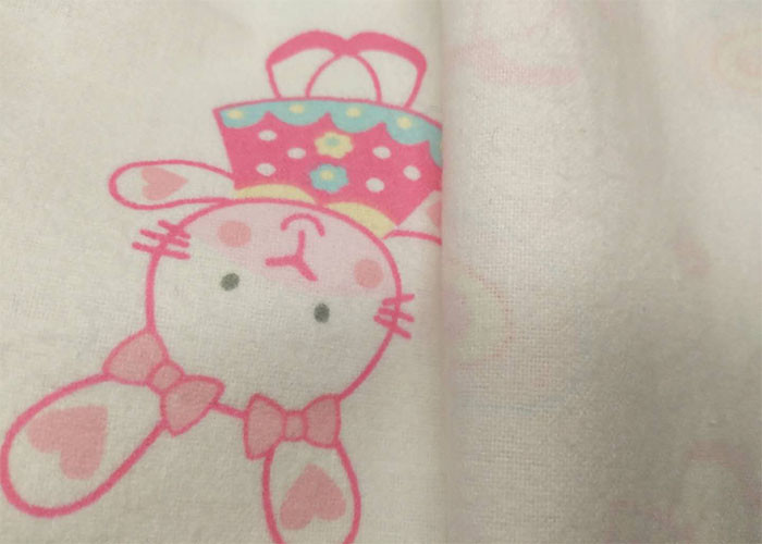 Cartoon Animal Print Cotton Flannel Cloth 20*10 Single Sided Brush