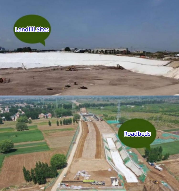 50m Prefabricated 3D Composite Drainage Network for Effective Subgrade Water Drainag