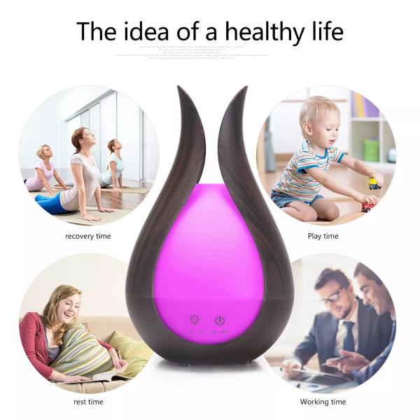 Household Aromatherapy Machine Aroma Diffuser 300ML Capacity Portable Mini Ultrasonic Air Humidifiers With Night Light