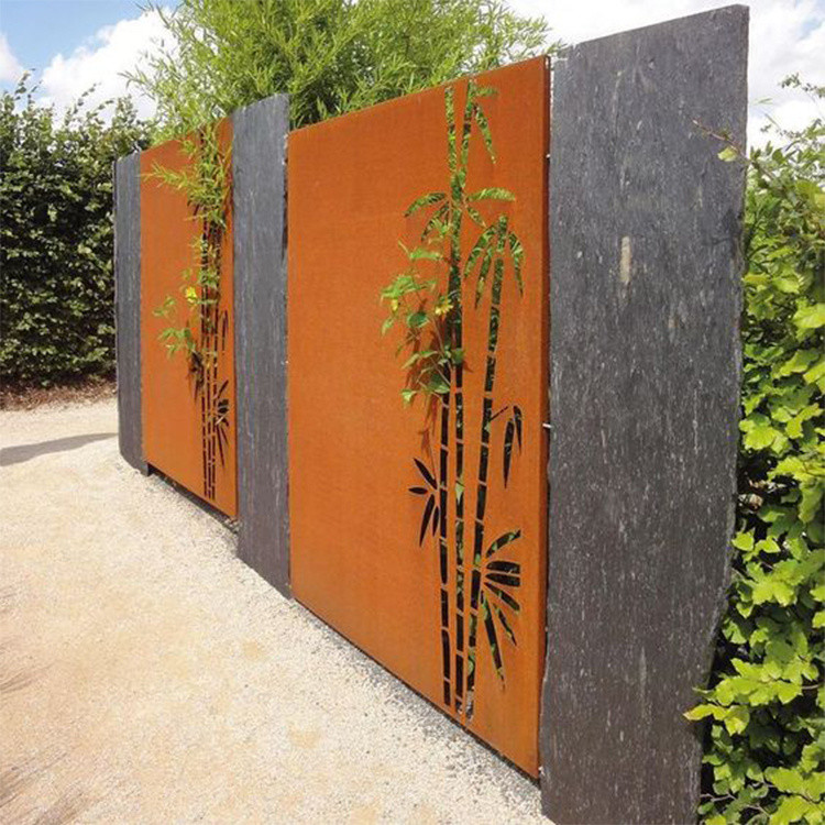 Corten Steel Garden Screen 