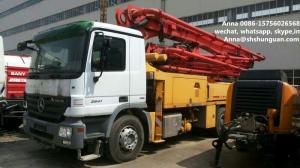 Buy cheap 300 Kw Used Concrete Pump Truck Mounted Concrete Pump With Benz Truck Chassis product