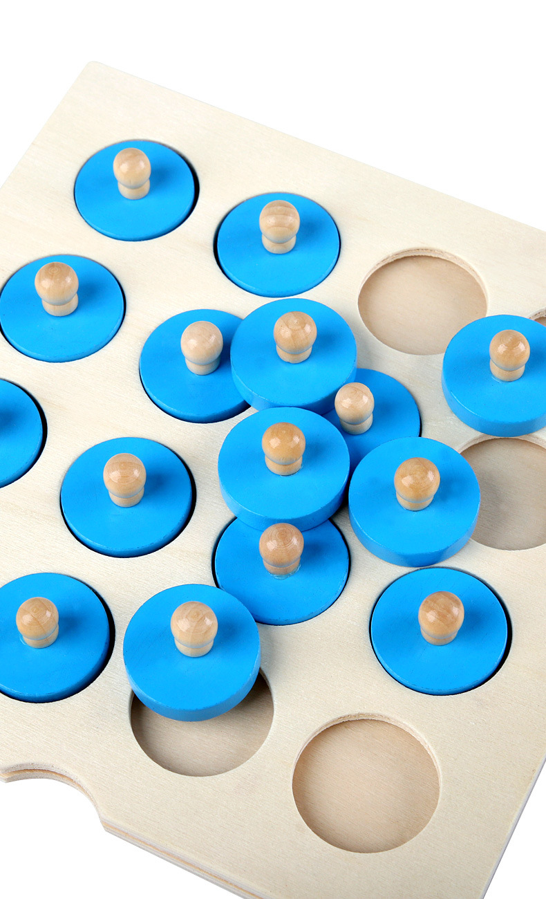 Montessori 3D Unisex Memory Match Puzzle Game Chess Toy
