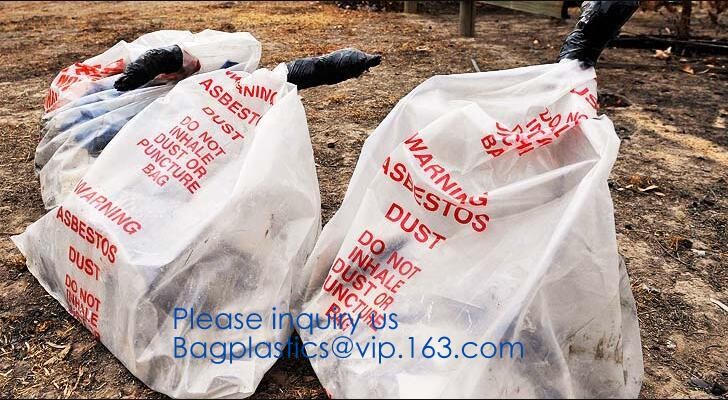 Heavy Duty Construction Plastic Asbestos Bag Waste Bag,Heavy Duty Disposal Polythene bags For Asbestos Removal BAGEASE