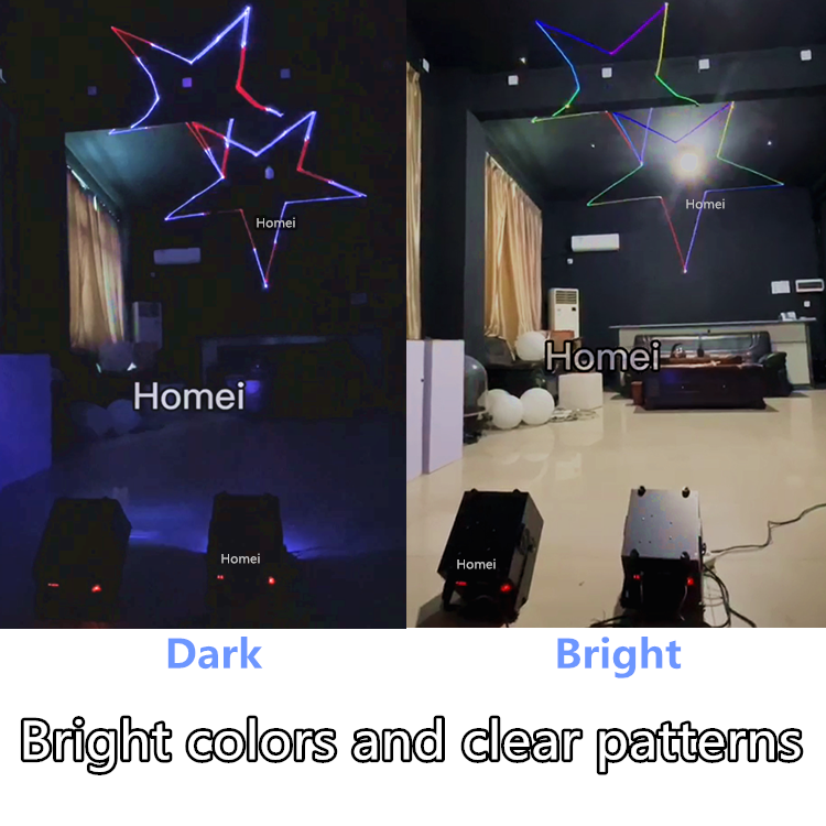 Disco Laser Light 2W Full Animation Color for Party DJ Stage Show Wedding Event Hall Mall