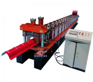 China Automatic Metal Roll Forming Machines Circle Roof Ridge Cap Roll Forming Machine on sale