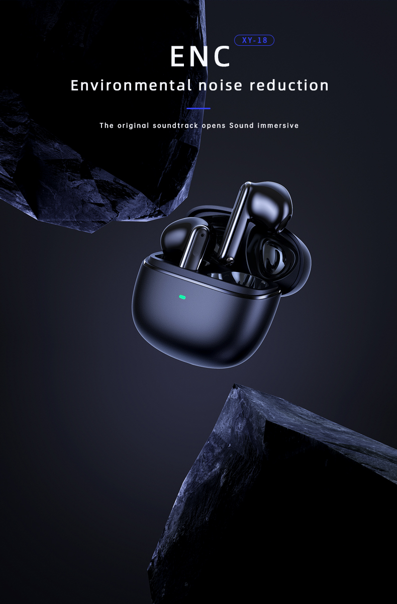 Mini Headset for Phone Calling and Music Newest Two Mic ENC True Wireless Earphones