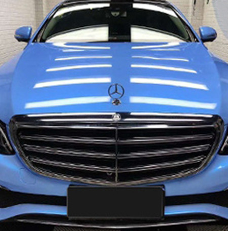 High Gloss Miami Blue Car Wrap Film Resistant To Abrasions​ 30µm Adhesive Thick