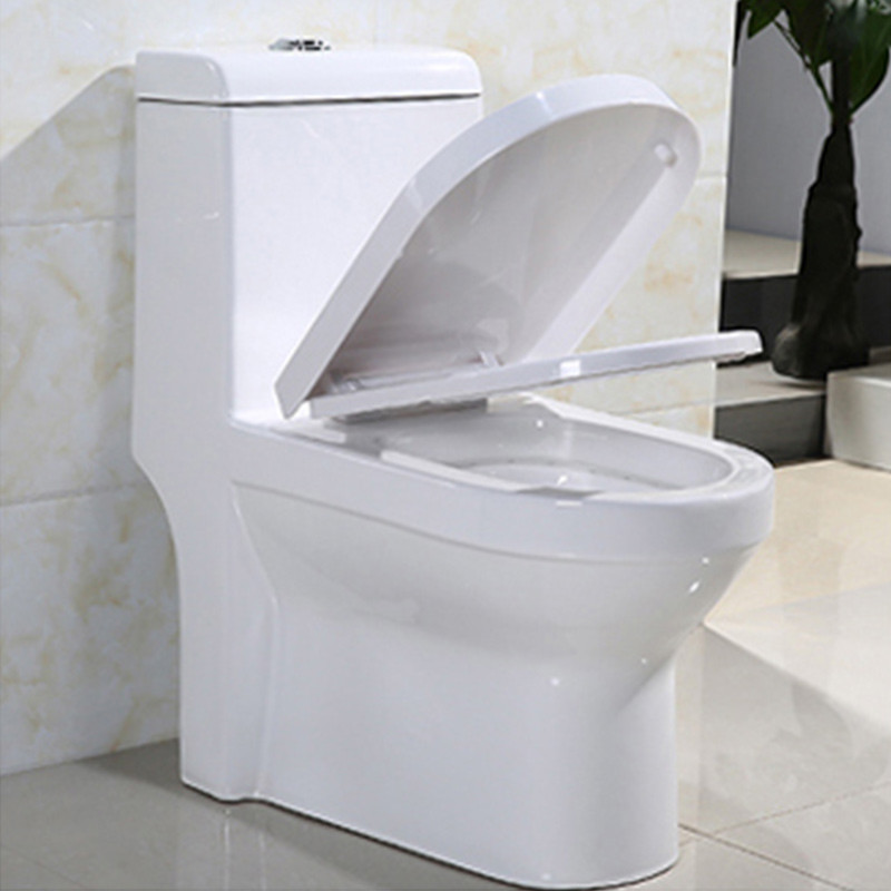 Seamless Porcelain One Piece Elongated Water Closet With Easy To Clean
