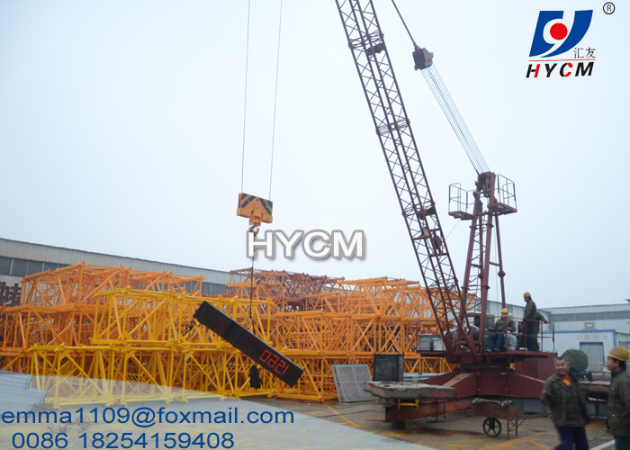 10TONS QD1840 HYCM Luffing Derrick Crane 18m Jib Full VFD Control