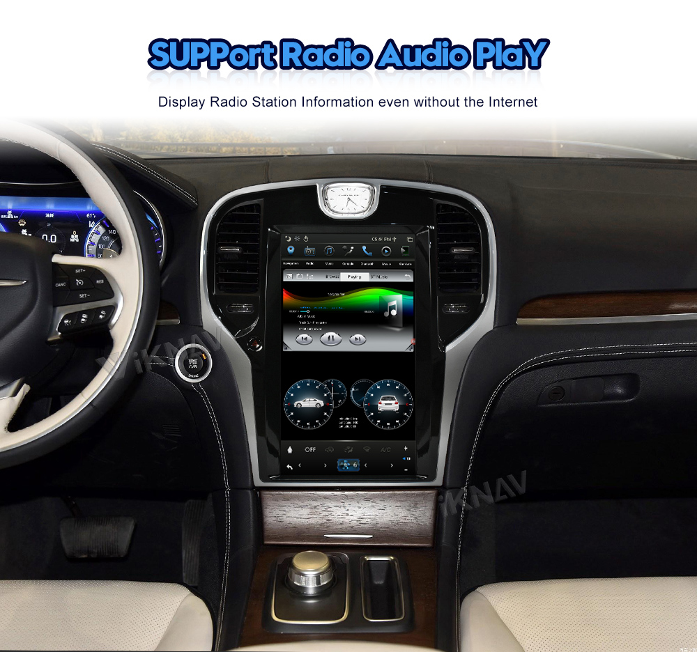 13.3inch Automotive Multimedia Players For Chrysler 300C 2012 2013 2014 -2019