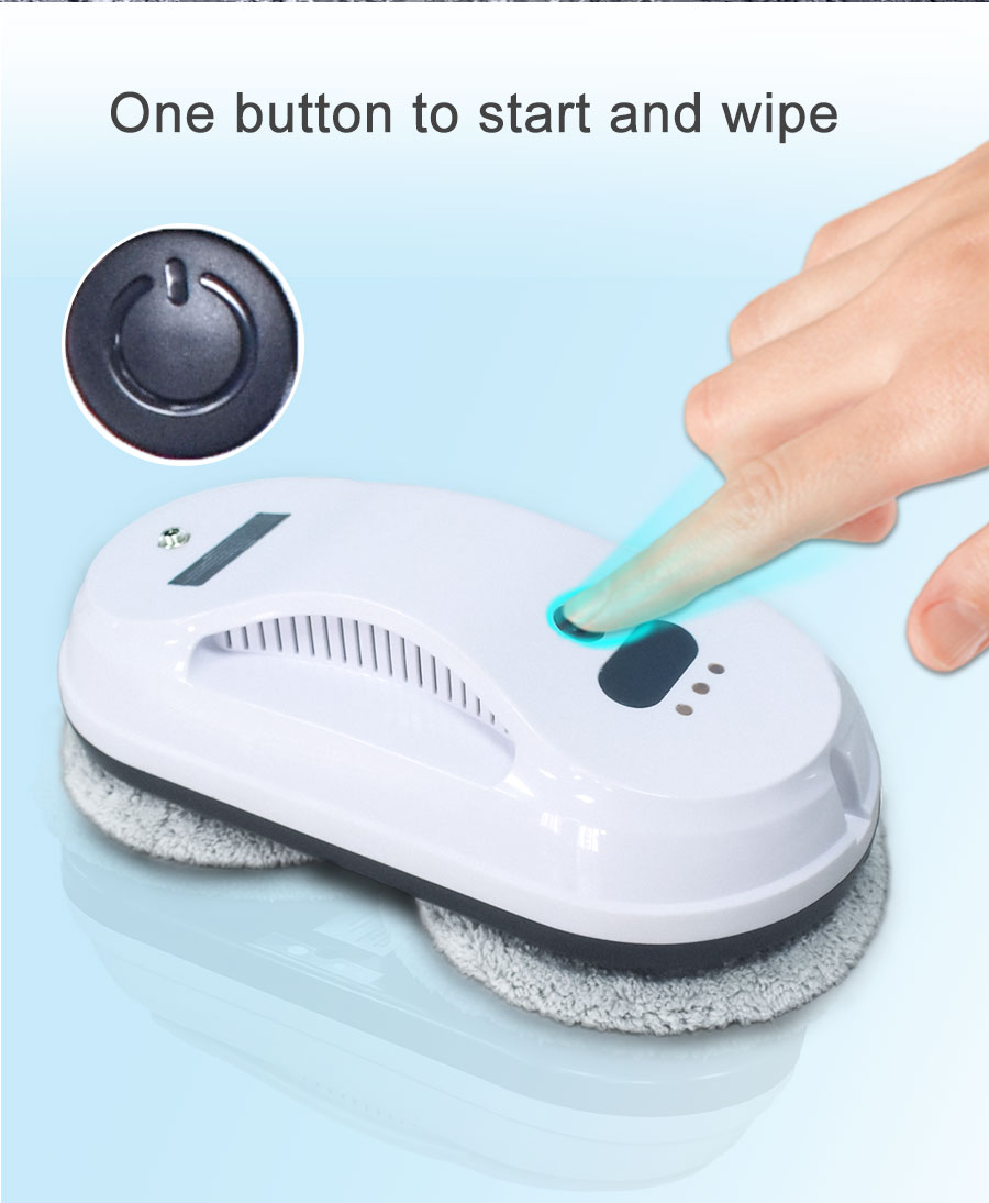 4Mins/M2 Electric Automatic Glass Cleaner Robot 65dB 24v Remote Control Window Washer
