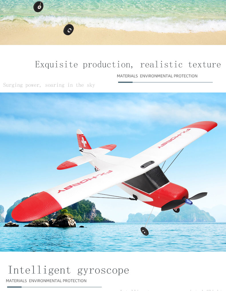 FX9603 2.4GHz 3CH 6-Axis Gyro EPP Foam J3 RC Airplane RTF Fixed Wing Outdoor Remote Control Plane Aircraft RC Glider Flying Toys