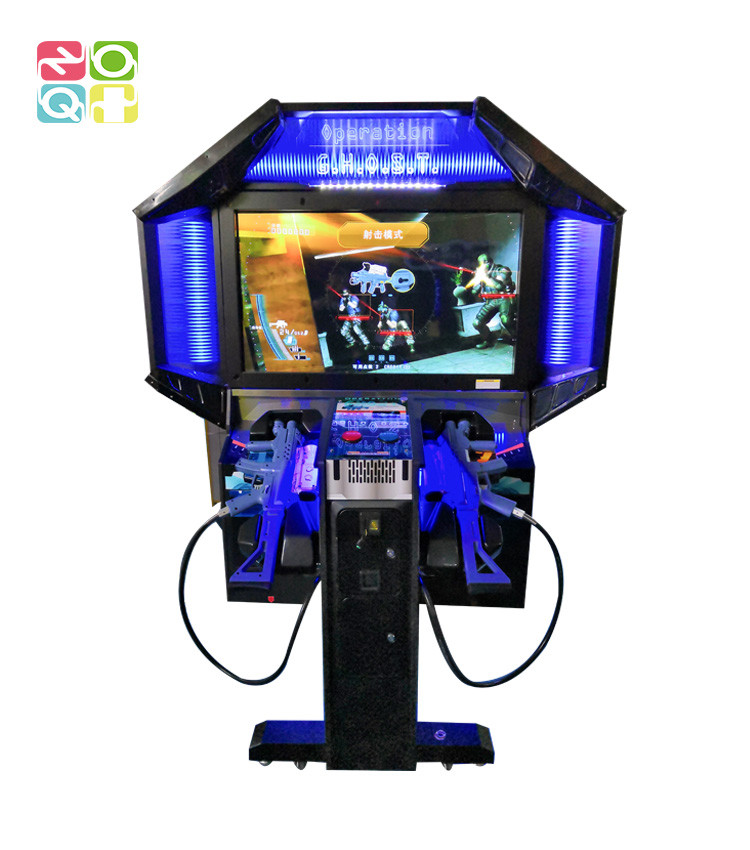 Amusement Simulating Shooting Arcade Machine Coin Operated With 55 Inch LCD