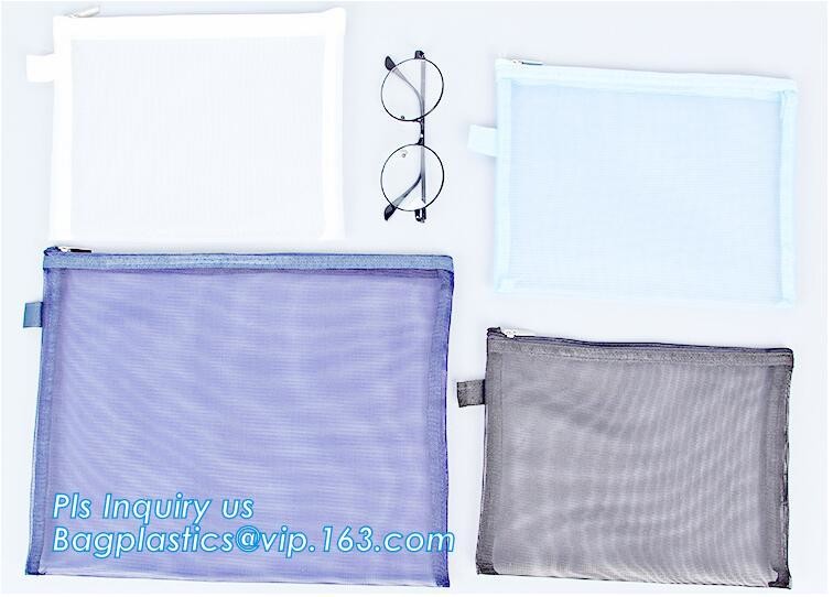 Slider zipper Clear pvc bag for package Vinyl transparent pvc bag cosmetic packing, bottom gusset slider Zip lockk printed