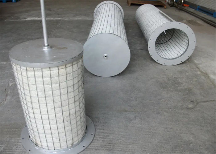 Preservative Cylindrical Fiberglass Demister Fiber Bed Filter Corrosion Resistance