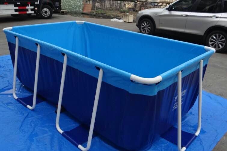 SGS 10M X 10M PVC Swimming Pool Metal Frame For Summer Inflatable