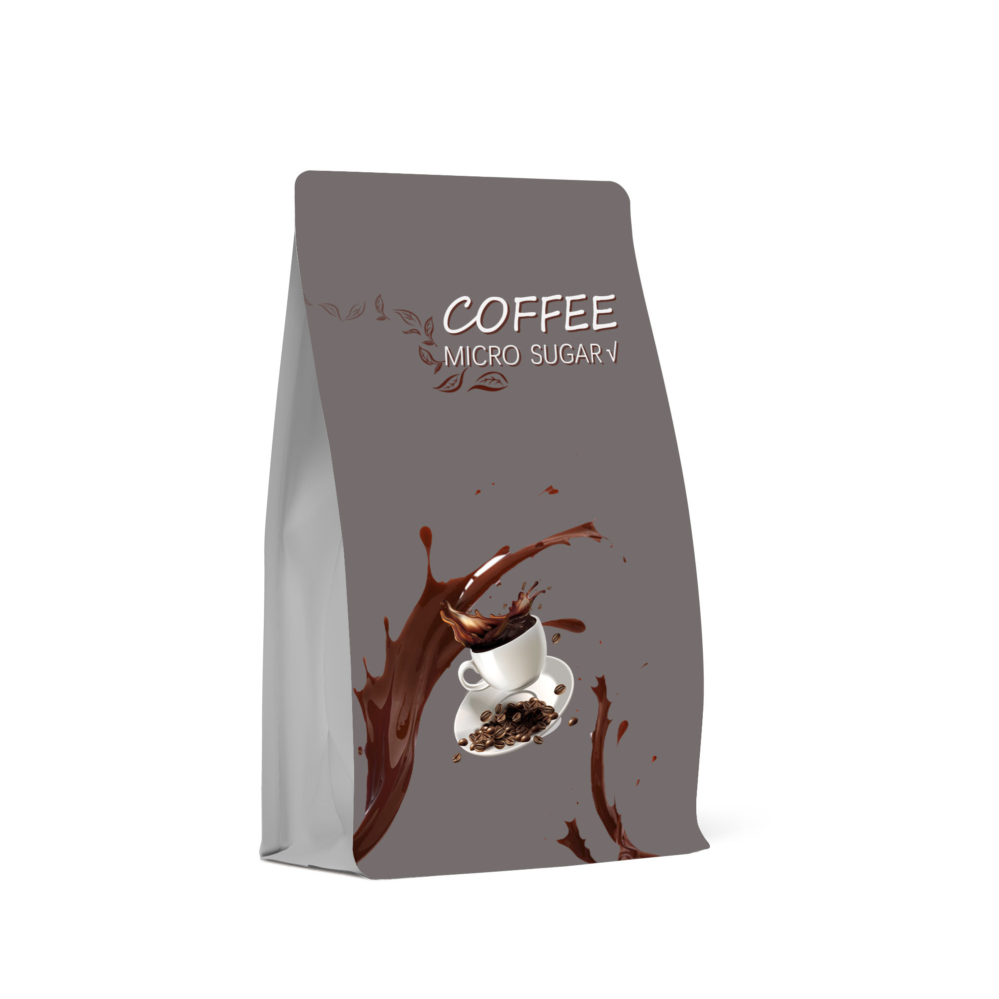 Reusable Side Zipper Heat Sealable Pouches 250G Empty Coffee Beans Storage Bag