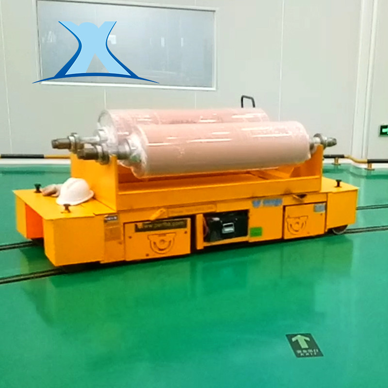 Heavy Duty 50t Rail Transfer Trolley Material Handling Battery Power