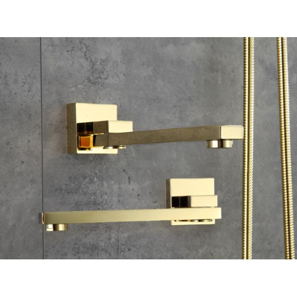 Brushed Gold Black Silver Embedded OEM Concealed Basin Mixer