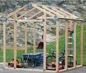 Buy cheap Customized Metal Shed Kit for Silver Zinc Coated Barn Roof Durable and Strong product