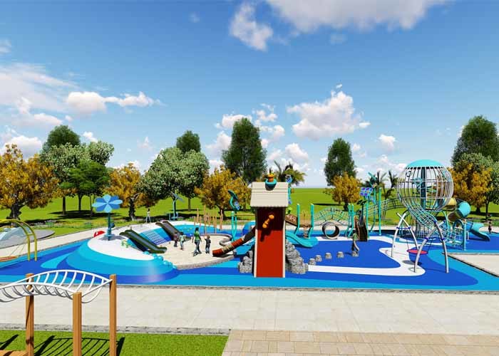 Anti Static Outdoor Amusement Park Equipment UV Resistance Professional Design