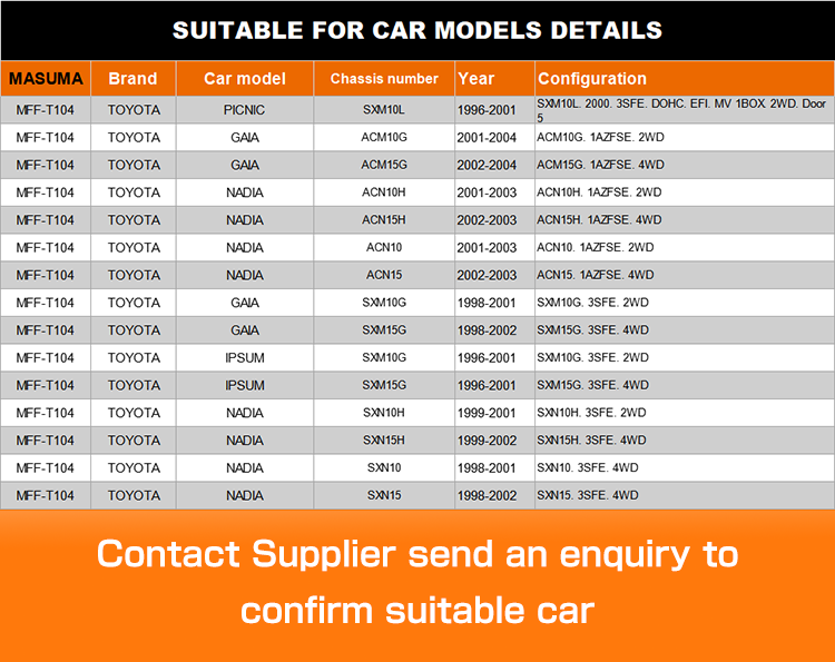 1996-2004 TOYOTA GAIA Separator Canter with Pump Fuel Filter 23300-74310 23300-74300