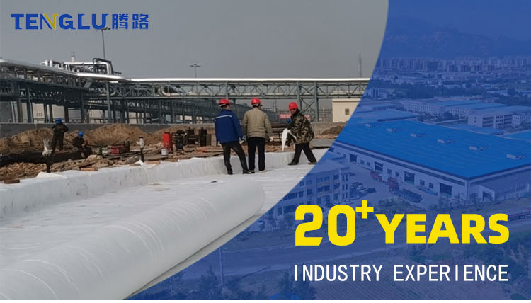 150g 300g Non woven PP Continuous Filament Geotextile for Foundation Construction
