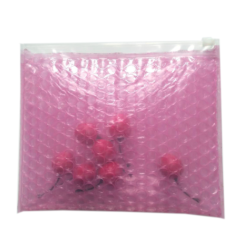 Zip Lock Waterproof Slider Clear Poly  Bubble Bags