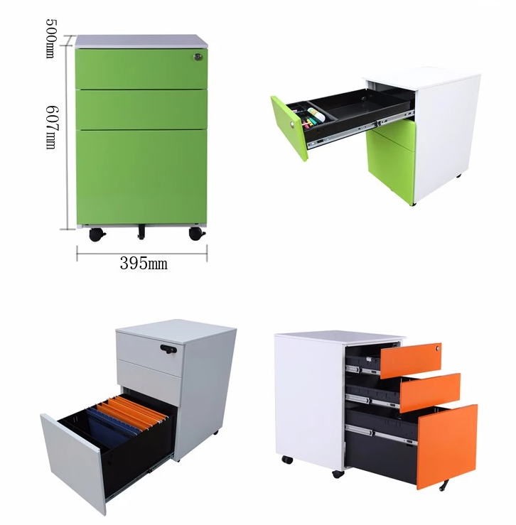 4 Drawers ISO9001 Office Filing Cabinets 0.4mm To 1.2mm