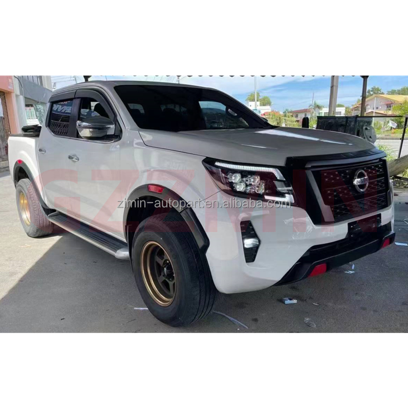 LED Light Design ABS Plastic Wheel Fender Flare For NP300 Navara 2021