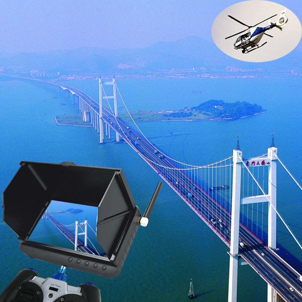 5 inch FPV Monitor 32 Channels UAV DVR Receiver 1.2Ghz / 2.4Ghz / 5.8Ghz