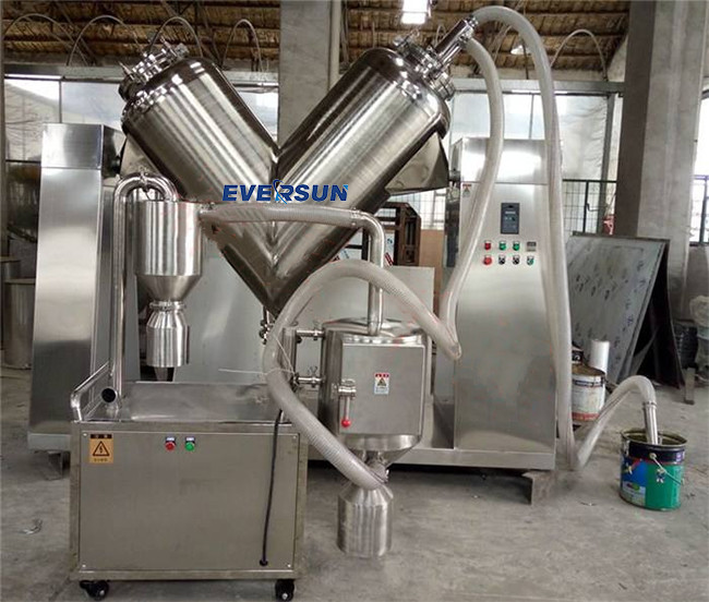 Customized SUS Carbon Steel 10-5000L V Cone Mixer Blender High Output