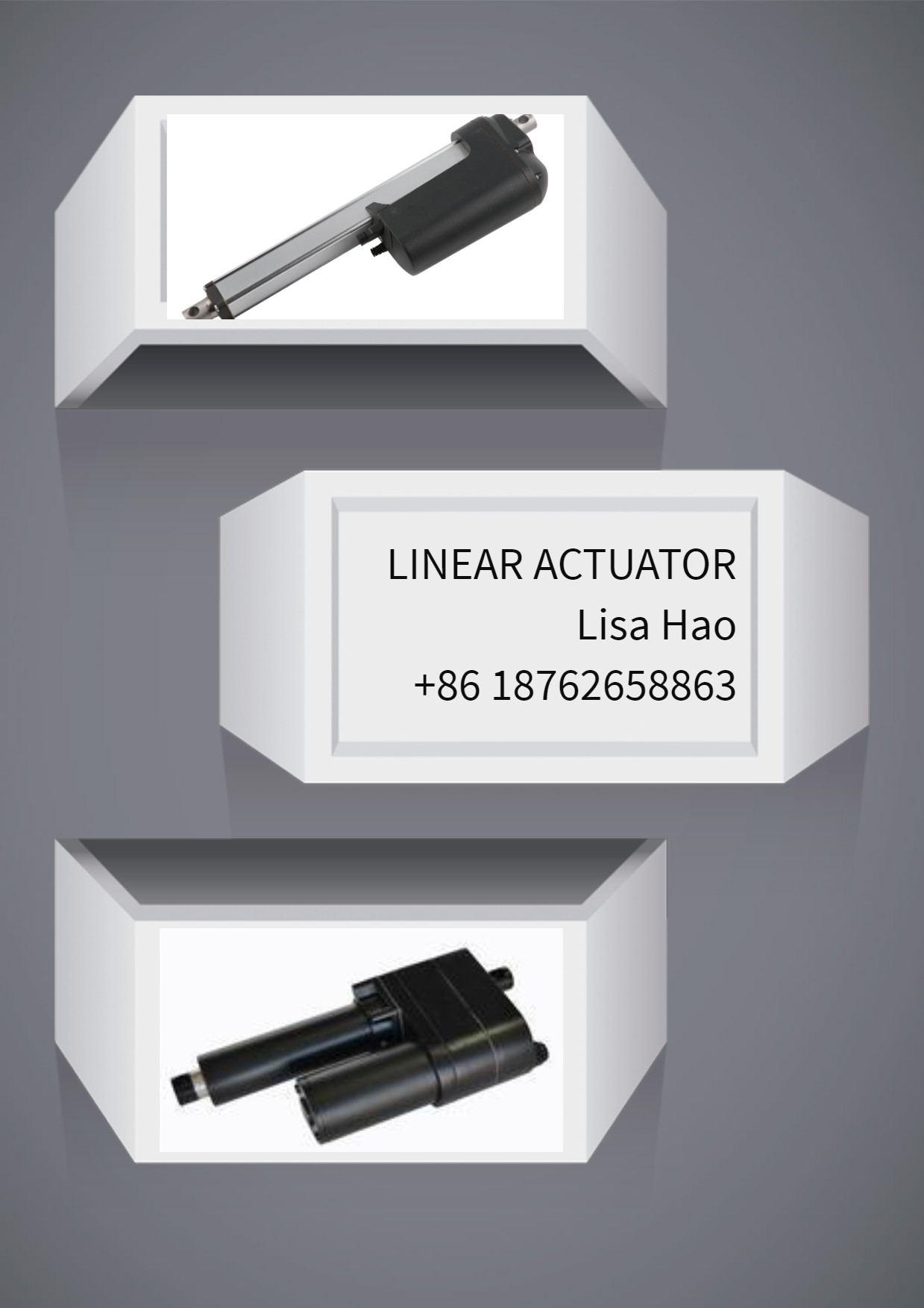 6 Inch Stroke Heavy Duty Linear Actuator With Feedback 1100lbs Push Pull Load