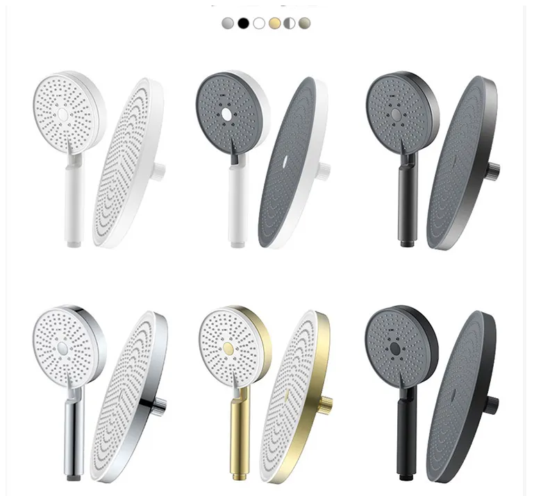 Chrome Finish Bathroom Shower Head With Universal Eco-Friendly Water Saving Spray