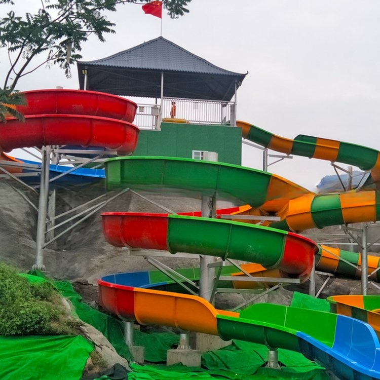 Commercial Fiberglass Tube Water Slide for Water Park