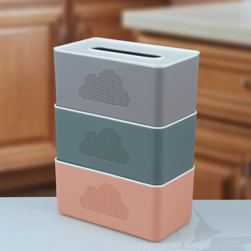 Rectangular Nordic Pattern Paper Towel Box Dining Room Desktop Tissue Box