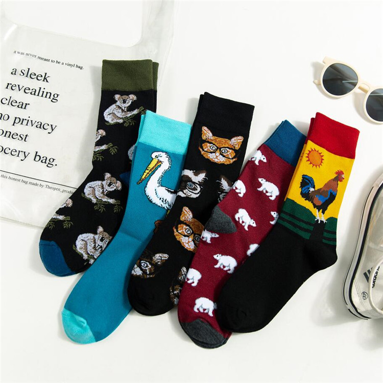 ODM Women'S Cotton Crew Socks Regular Style With Sewing Logo