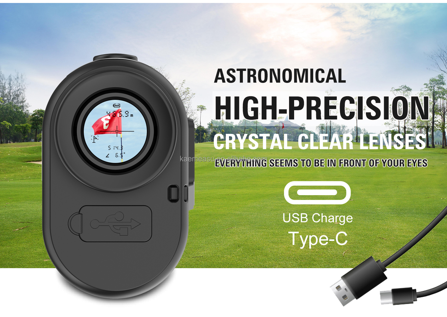 OEM Industrial Grade Golf Laser Rangefinder Binoculars Slope Scope and Laser Distance Meter Telescope with Golf Slope Features
