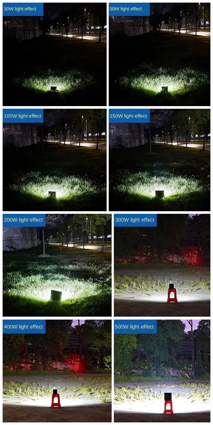 6000K 500w Led Flood Light Slim 30W 20W IP65 Waterproof Cob Flood Light